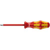 006166 Wera Pozidriv Insulated Screwdriver, PZ3 Tip, 150 mm Blade, VDE/1000V, 262 mm Overall