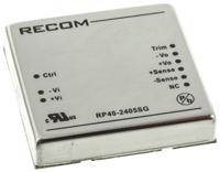 rp40-2405sg Recom RP40 G DC-DC Converter, 5V dc/ 8A Output, 18 → 36 V dc Input, 40W, Through Hole, +85°C Max Temp -40°C Min