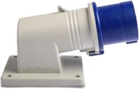 2421693 Scame IP44 Blue Wall Mount 2P + E Right Angle Industrial Power Plug, Rated At 16A, 230 V