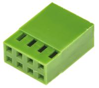 925367-4 TE Connectivity, AMPMODU MOD IV Female Connector Housing, 2.54mm Pitch, 8 Way, 2 Row