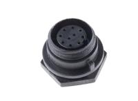 px041210s Bulgin Circular Connector, 10 Contacts, Front, Miniature Connector, Socket, Female, IP68, Buccaneer 400 Series