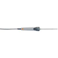 0609-1273 Testo PT100 Immersion, Penetration Temperature Probe, 50 (Shaft Tip) mm, 114 (shaft) mm Length, 3.7 (Shaft Tip) mm, 5