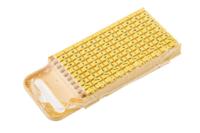 561-05055-wic3-pa66-ye HellermannTyton WIC3 Snap On Cable Markers, Yellow, Pre-printed "-; *; /; +; =; ·; AC; DC; Earth", 4.3 → 5.3