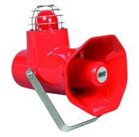 cu1spb024f06rni2br Eaton HAC CU1 Series Red Sounder Beacon, 24 V, Stainless Steel Bracket with Ratchet Facility