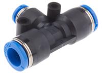 qst-8-4 Festo QST Series Tee Tube-to-Tube Adaptor Push In 4 mm, Push In 8 mm to Push In 8 mm, Tube-to-Tube Connection Style,