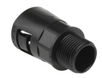 7tca296000r0585-al21m20abl Adaptaflex Straight, Conduit Fitting, 21mm Nominal Size, M20, Nylon 66, Black IP66 rating