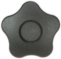 69953 Elesa  Black Multiple Lobes Clamping Knob, M8, Threaded Hole