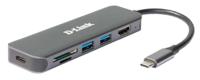 dub-2327 D-Link 3 Port USB 1.1, USB 2.0, USB 3.0 USB C USB C Hub, USB Bus Powered, 118 x 35 x 13mm