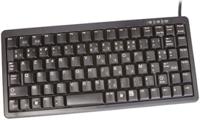 g84-4100lcmfr-2 CHERRY Wired PS/2, USB Compact Keyboard, AZERTY, Black