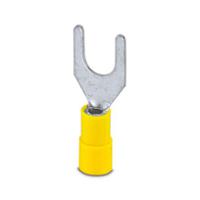 3240045 Phoenix Contact Insulated Fork Terminal, 11AWG to 9AWG Polyamide, Yellow