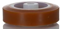 4520 LAG Orange, White Polyurethane Abrasion Resistant, Hygienic, Laceration Resistant, Non-Marking Trolley Wheel, 120kg
