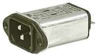 43005051 Schurter 1A, 250 V ac Male Panel Mount IEC Filter 4300.5051, Quick Connect None Fuse