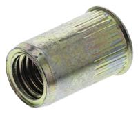 34367080230 Böllhoff Plain, M8 Steel Threaded Insert, 12mm diameter 11mm Depth 17.5mm