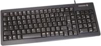 g84-5200lcmfr-2 Cherry Wired PS/2, USB Compact Keyboard, AZERTY, Black