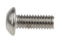 232-8186 RS PRO Stainless Steel Hex Socket Button Screw, ISO 7380, M4 x 10mm