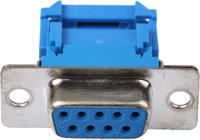 137-957 RS PRO 9 Way Cable Mount D-sub Connector Socket, 1.27mm Pitch