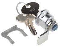 146-1807 RS PRO Cabinet Lock, 20mm Panel-to-Tongue, 17.2 x 14.2mm Cutout, Key Unlock
