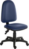 625-799 RS PRO Blue Polyurethane Operator Chair, 120kg Weight Capacity