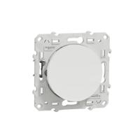 s525206 Schneider Electric White Push Button Light Switch, 1 Gang, Odace