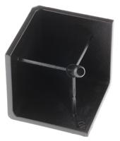 3842548721 Bosch Rexroth Black Polypropylene Corner Bracket Cap, 30 x 30R Strut Profile, 8mm Groove