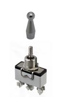 637hx2330 APEM Toggle Switch, Panel Mount, (On)-Off-(On), SPDT, Screw Terminal, 250V ac