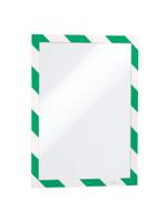 4944131 Durable DURAFRAME® SECURITY Green/White A4 Smooth and rigid Information Frame, 375mm Height, 236mm Width