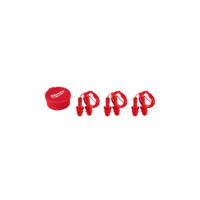 4932471904 Milwaukee 493247 Series Red Reusable Corded Ear Plugs, 31dB Rated, 3 Pairs