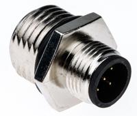 1838893-3 TE Connectivity Circular Connector, 5 Contacts, Panel, M12 Connector, Plug, Male, IP67, M12 Series