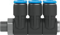 qslv6-18-6 Festo QSLV6-1/8-6 Series Threaded-to-Tube, R 1/8 Male, Threaded-to-Tube Connection Style, 153242