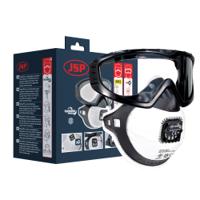 age130-201-100 JSP Filterspec, Scratch Resistant Anti-Mist Safety Goggles with Black, Clear Lenses