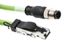 1044470030 Weidmuller, 3m Cat5, Green M12 to RJ45, Terminated PUR Sheath