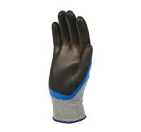 shos376 Showa S-TEX 376 Grey 13 Gauge Hagane Coil (Stainless Steel/Polyester) Polyester, Stainless Steel Glove, Size 10, Nitrile