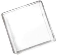 a0162g Panel Mount Indicator Lens Square Style, Clear, 18mm Long