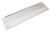 179-099 RS PRO Grey Steel Rear Panel, 3U, 84HP, Ventilated