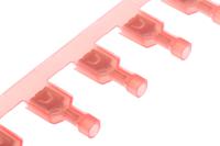 2-520183-2 TE Connectivity Ultra-Fast .250 Red Insulated Female Spade Connector, Receptacle, 6.35 x 0.81mm Tab Size, 0.3mm² to