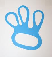 t0160 Topdog Blue Polyurethane Glove, Size One Size