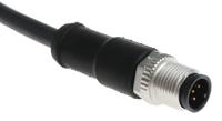 380325 Pilz Female 4 way M12 to Male 5 way M12 Sensor Actuator Cable, 0.1 m