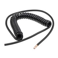 73220237 Lapp UNITRONIC Coiled 0.14 mm² 18 Core Power Cable, Black Polyurethane PUR, 300mm