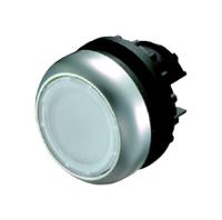 216944-m22-drl-w Eaton RMQ Titan M22 Series White Illuminated Maintained Push Button, 22mm Cutout, IP67