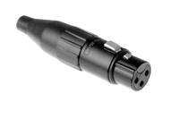 ac3fb Amphenol Industrial Cable Mount XLR Connector, Female, IP40, 133 V, 3 Way, Silver Plating