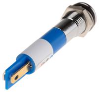 846-2917 RS PRO Blue Panel Mount Indicator, 220V ac, 8mm Mounting Hole Size, IP67