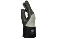 34380000 Mapa KRYTECH 380 Black, Grey Nitrile Work Gloves, Size 10
