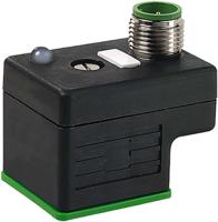 7000-41301-0000000 Murrelektronik Limited 3P DIN 43650 A, Female DIN 43650 Solenoid Connector with Indicator Light, 24 V Voltage
