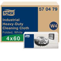 570479 Tork White Non Woven Fabric Cloths for Multipurpose Cleaning, Box of 60, 41.5 x 35.5cm, Repeat Use