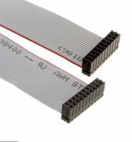 idsd-10-d-1200-g Samtec IDSD Series Flat Ribbon Cable, 2.54mm Pitch, 304.8mm Length, IDC to IDC