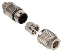 21032811405 HARTING Circular Connector, 4 Contacts, Cable Mount, M12 Connector, Plug, Male, IP65, IP67, Harax M12 Series