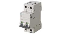 5sl6204-7 Siemens SENTRON 5SL6 MCB, 2P, 4A Curve C, 6 kA Breaking Capacity