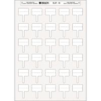 217062 Brady LaserTab White Label Roll, 30mm Width, 10mm Height, 750Per Roll Qty