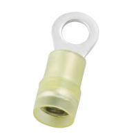 270-7629 RS PRO Insulated Crimp Ring Terminal, M5 Stud Size, 4mm² to 6mm² Wire Size, Yellow