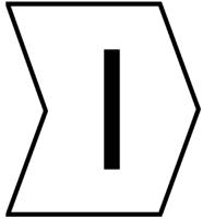 901-10421 HellermannTyton Helagrip Slide On Cable Markers, Black on White, Pre-printed "I", 2 → 5mm Cable,